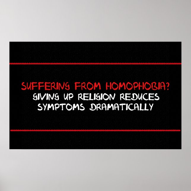 Pôster Homofobia Cure (Frente)