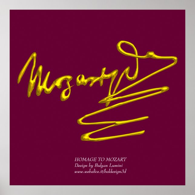 Pôster HOMOLOGAÇÃO A MOZART, tamanho colossal (Frente)