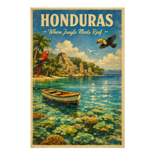 Pôster HONDURAS – Onde a Selva Encontra o Recife
