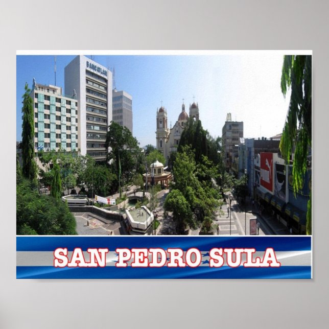 Poster Honduras - San Pedro Sula - (Frente)