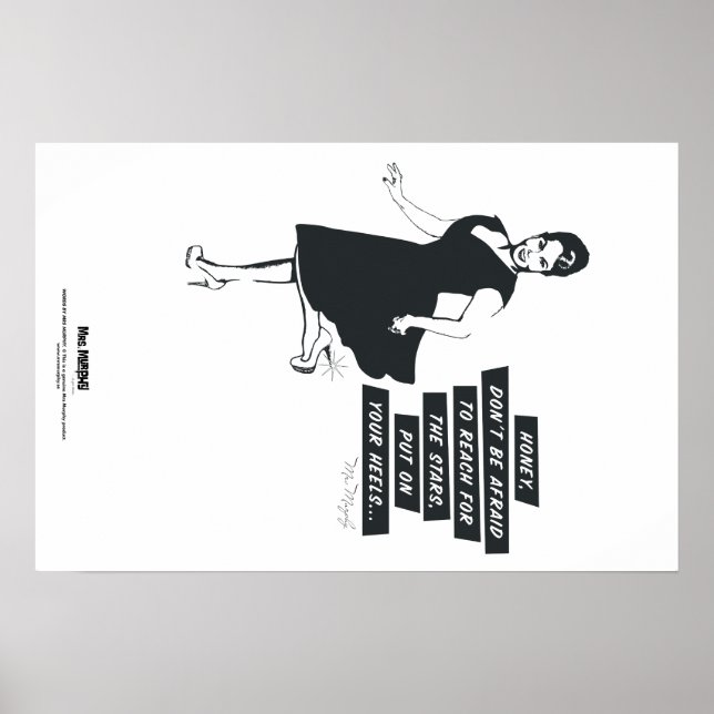 Poster Honey, don't be afraid to reach for the stars... (Frente)