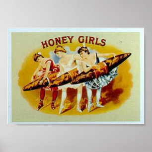 Poster Honey Girls Cigars