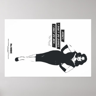 Pôster Honey, I don't do dishes, I only do men...