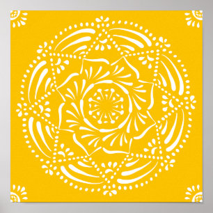 Pôster Honey Mandala