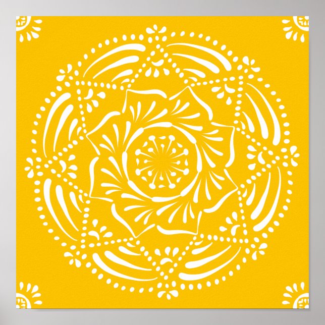 Pôster Honey Mandala (Frente)
