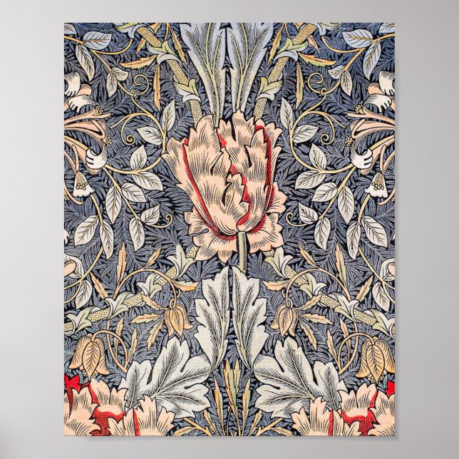 Poster Honeysuckle (1896) Por William Morris (Frente)
