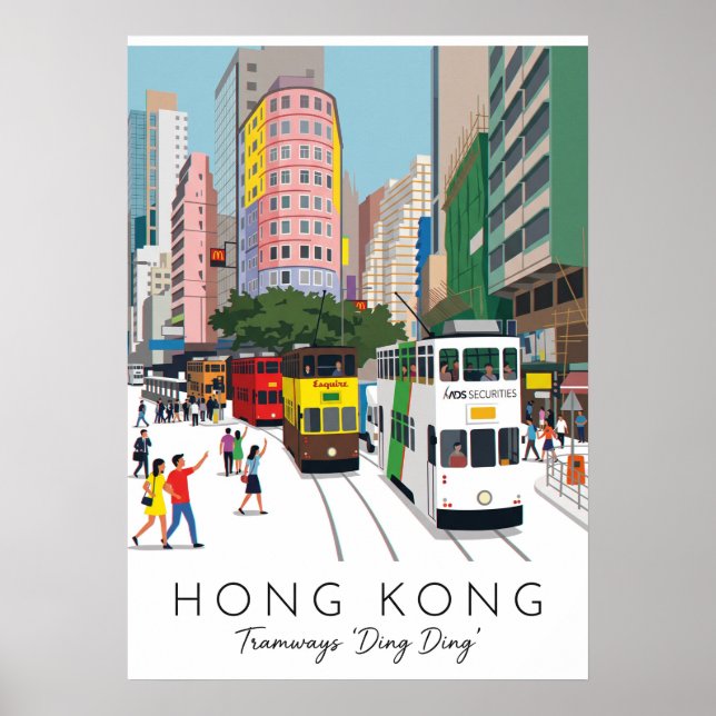 POSTER HONG KONG – DING DING TRAM (Frente)