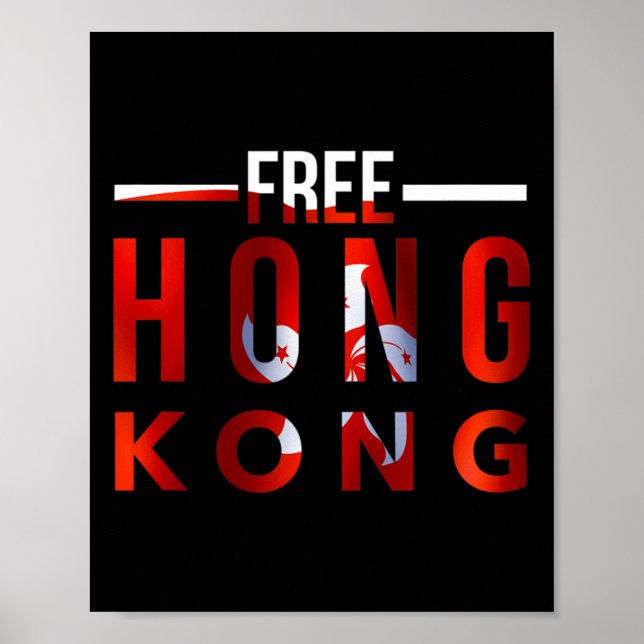 Poster Hong Kong #freehongkong #savehongkong Democra (Frente)