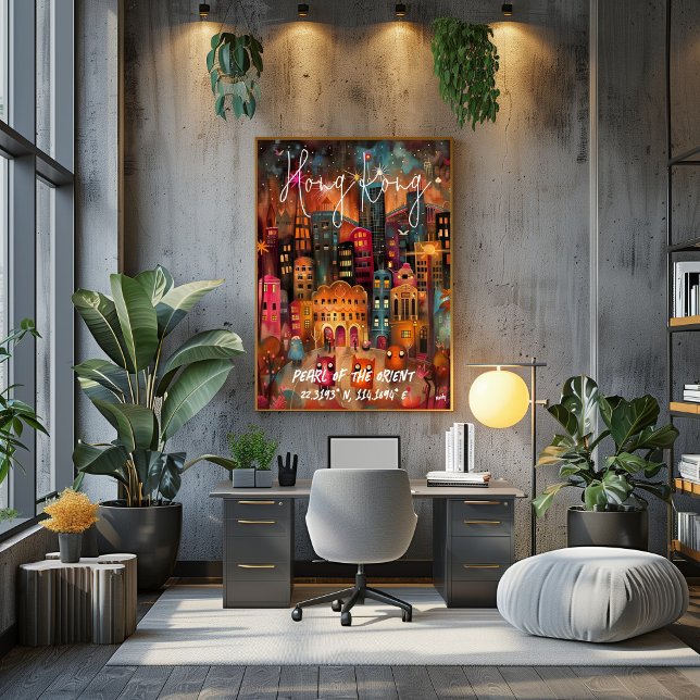 Pôster Hong Kong: Perla de Oriente (Criador carregado)