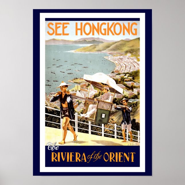 Poster Hong Kong Vintage Reise (Frente)