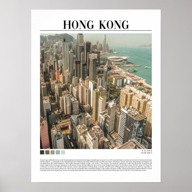 Poster Hong Kong Wall Art (Frente)