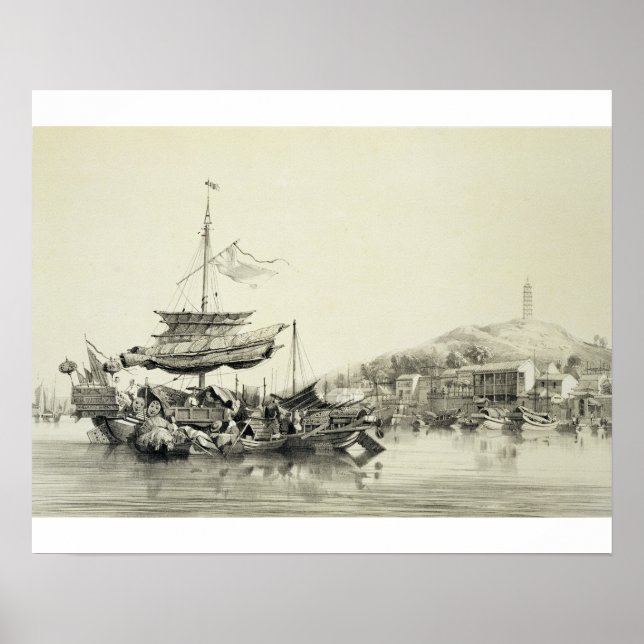 Poster Hong Shang, prato 17 de "Sketches of China", eng (Frente)