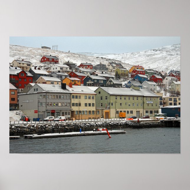 Poster Honningsvåg, Noruega (Frente)