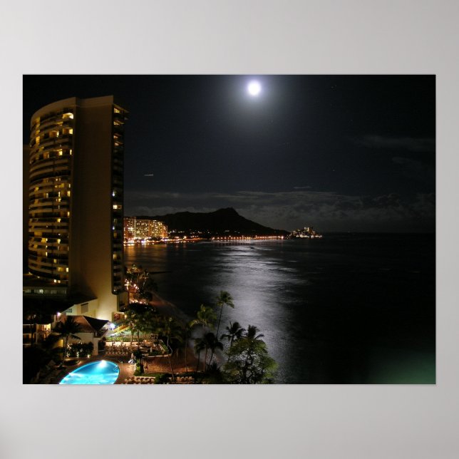 Poster Honolulu Hawaii (Frente)