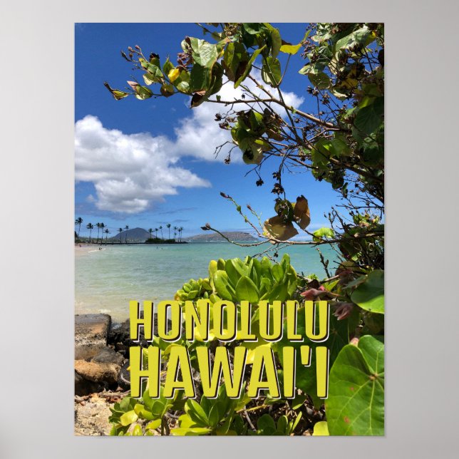 Poster - Honolulu Hawaii (Frente)