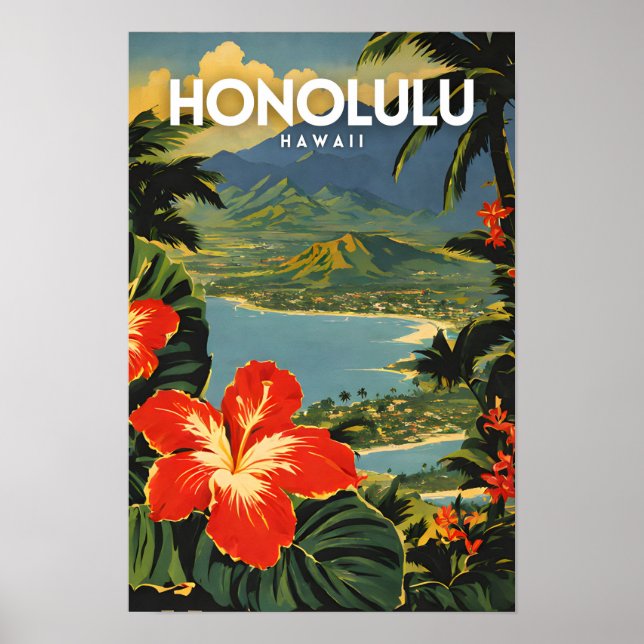 Poster Honolulu Nostalgic (Frente)