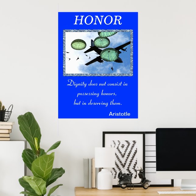 Pôster Honor comanda o espírito nobre do Battlefield (Escritório em casa)
