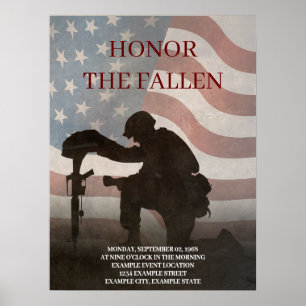 Poster Honor The Fallen