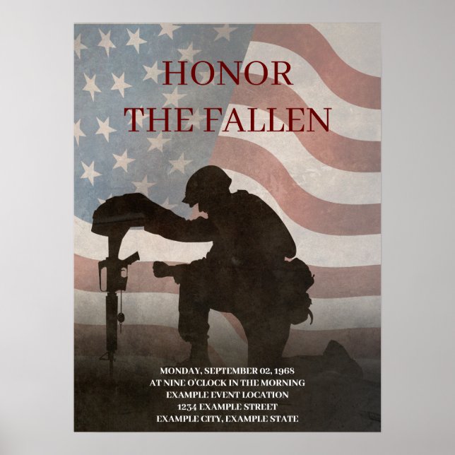 Poster Honor The Fallen (Frente)