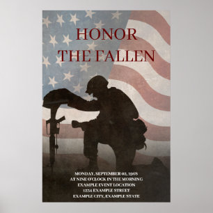 Poster Honor The Fallen
