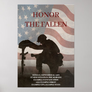 Poster Honor The Fallen