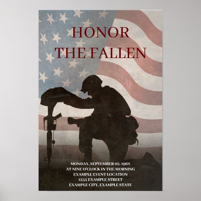 Poster Honor The Fallen (Frente)