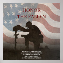 Poster Honor The Fallen