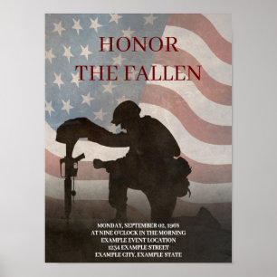Poster Honor The Fallen