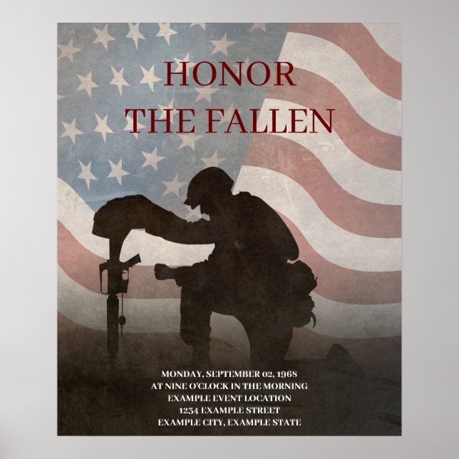 Poster Honor The Fallen (Frente)