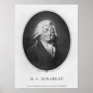 Pôster Honore Gabriel Riqueti, Comte de Mirabeau