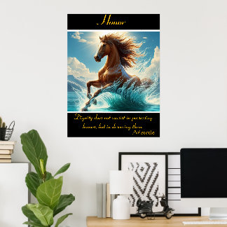 Poster Honra Dança Entre Águas Turquesas
