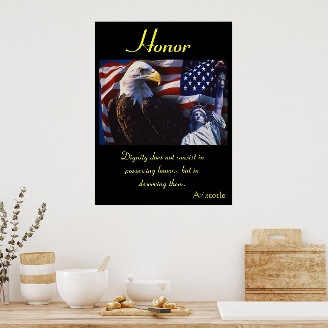 Pôster Honra Rugindo com Inigualável Força Feroz (Cozinha)