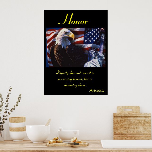 Pôster Honra Rugirá com uma Força Feroz Inigualável (Cozinha)