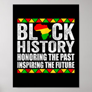 Poster Honrando o passado Inspirador Futuro Histórico Neg