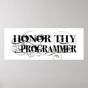 Pôster Honre Thy Programmer