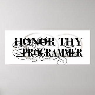 Pôster Honre Thy Programmer