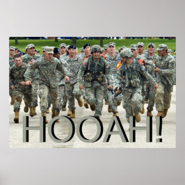 Poster Hooah! Cadete de Boot Camp Soldier do Exército
