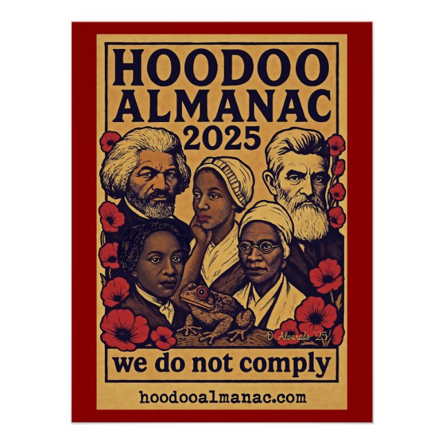 Pôster Hoodoo Almanac 2025 não cumprimos a poster (Frente)