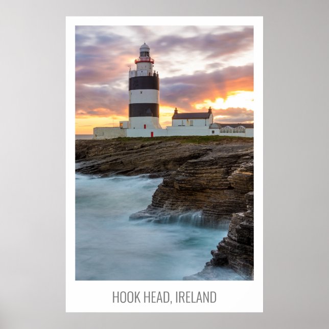 Poster Hook Head, County Wexford, Irlanda (Frente)