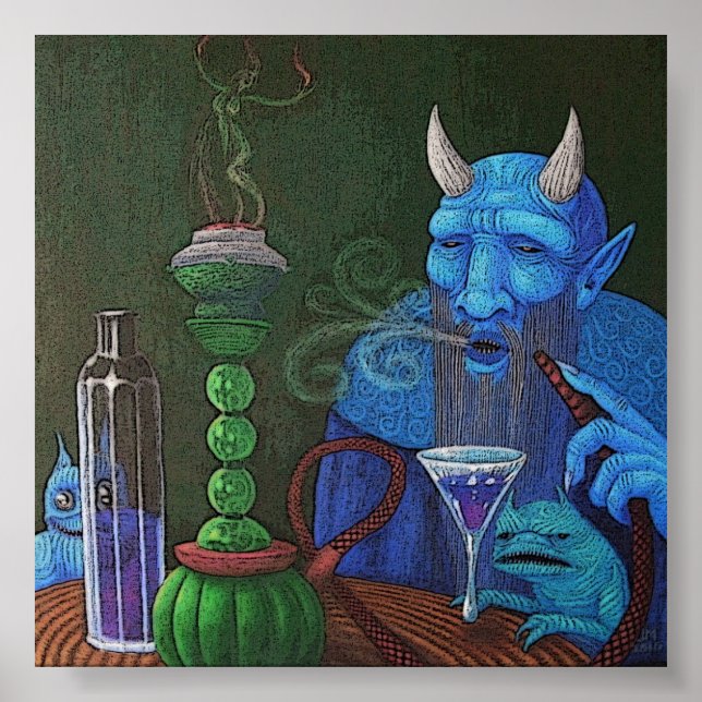Pôster Hookah Demon (Frente)