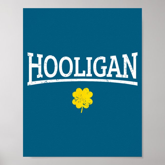 Poster Hooligan Irish St. Patricks Day  (Frente)
