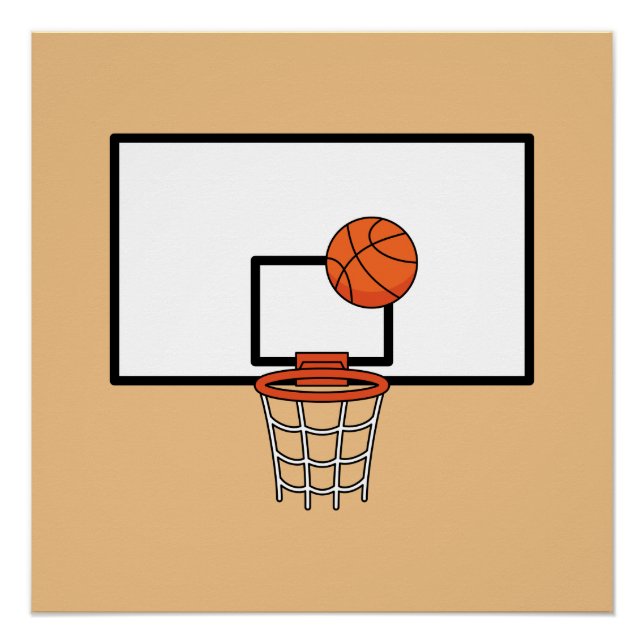 Pôster Hoop de basquetebol (Frente)
