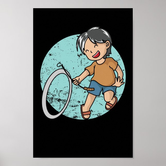Poster Hoop Rolling Hula-Hoop Reifenspiel (Frente)