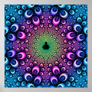 Poster Hooped Mandelbrot Fractal