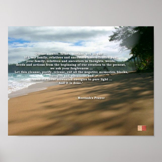 Poster Ho'oponopono (Frente)