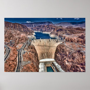 Poster Hoover Dam, Nevada