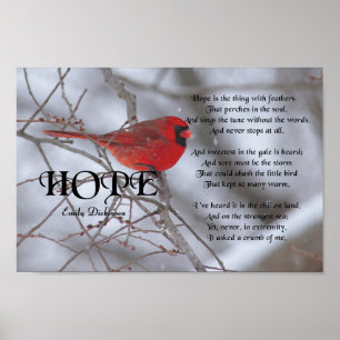Poster Hope, Emily Dickinson