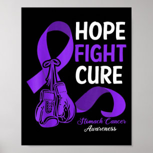 Poster Hope Fight Cure Periwinkk Ribbon Stomach Cancer A