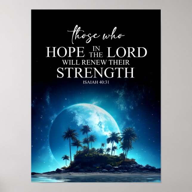Poster Hope in the Lord – Isaiah 40:31 (Frente)