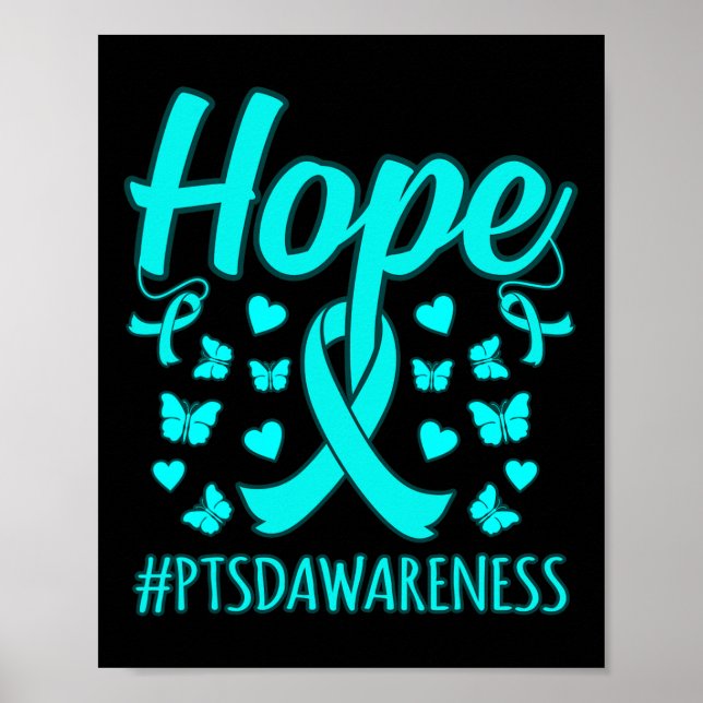 Poster Hope Ptsd Stress Awarness Suporte Gráfico (Frente)